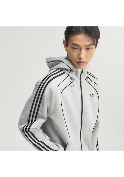 Adidas Kr7070 Spacer Fz Hd Erkek Sweatshirt Gri
