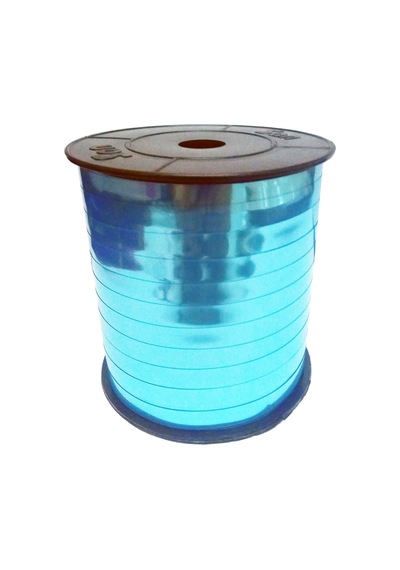 Metalik Mavi Renkli Rafya Balon Ipi 8Mm X 200 Mt