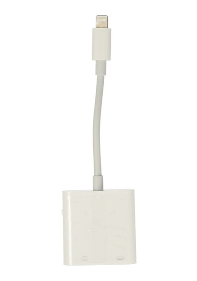 Newface Apr22 Apple Uyumlu iPhone Otg 2in1 - Beyaz Beyaz