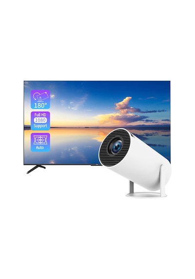 120 Ansı Lumens Hy300 Mini Projektör, Dış Mekan Taşınabilir Film Küçük