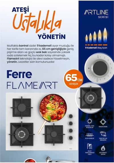 Ferre Fryart Artline Steam QEP64CPR-SC408-WFA-D065-SA 9 Prog. Dijital Turbo Ank. Set