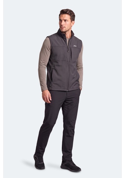 Slazenger Corven Erkek Softshell Koyu Gri Yelek Slazenger Corven Erkek Softshell Koyu Gri Yelek