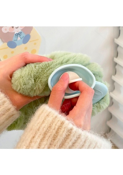 1 Litre Sevimli Hayvan Figürlü Peluş Sıcak Su Torbası 1. Sınıf Kavuçuk Malzeme Açık Altın