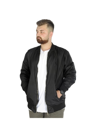 Mode Xl Büyük Beden Erkek Kolej Mont Jesica 22611 Siyah 001