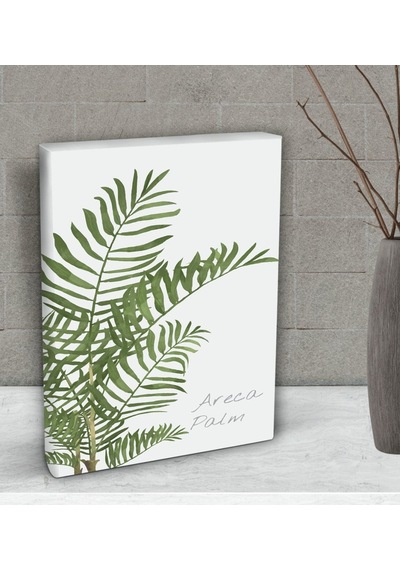Bk Gift Green Plant Tasarımlı Dekoratif Mini Kanvas Tablo 15X20Cm (506660552)