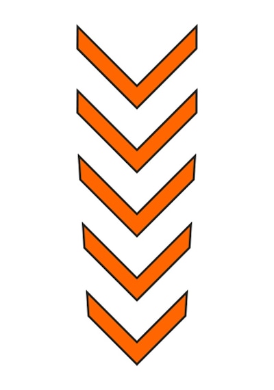 Cg F. Turuncu Çamurluk Üst Sticker