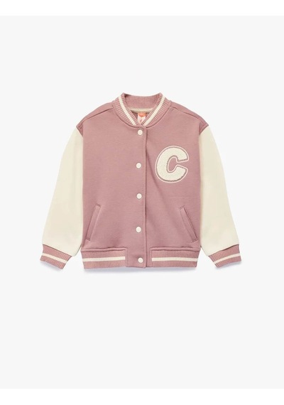 Koton Bomber Kolej Pembe Kız Bebek Ceket 6wmg60004ak Pembe