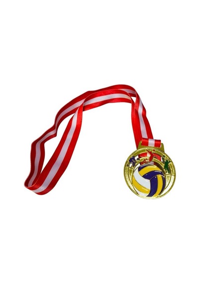 Avessa Mad-vol-1 Voleybol Figürlü Madalya 6,5 Cm Çok Renkli