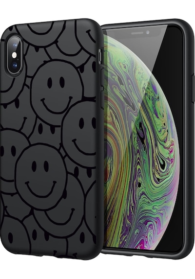 Apple Uyumlu iPhone Xr İle Premier Kalite Özel Üretim Baskılı Silikon Telefon Kılıfı Bc 8 Siyah