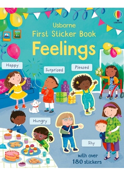 First Sticker Book Feelings- Usborne