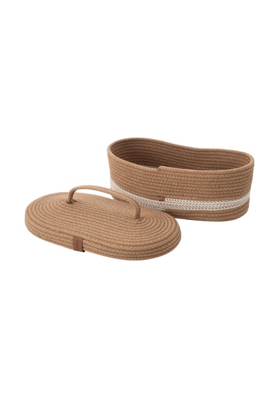 Mudo Home Venus Oval Düzenleyici Sepet Kahve 30x13x11 Kahverengi
