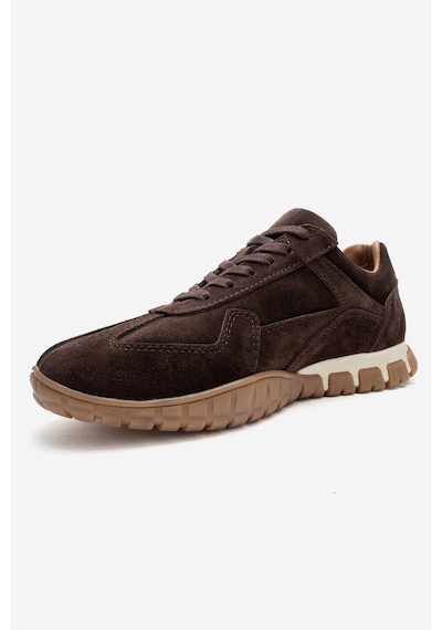 Luvishoes Lars Kahverengi Süet Hakiki Deri Kadın Günlük Sneaker Kahverengi