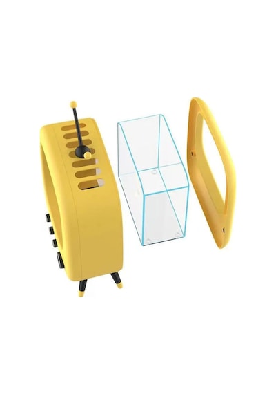 Techtic Tv Şekilli Işıklı Mini Akvaryum Beta Balık Tankı Led