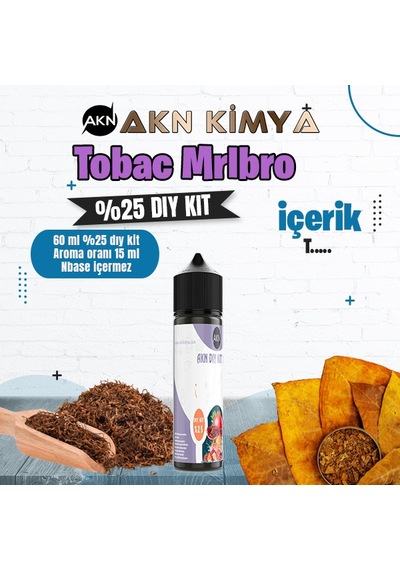 Tobac Mrlbro Yoğun Dıy Kit Gıda Aroması %25 Oranda Aroma İçerir Hazır Değildir 60 Ml
