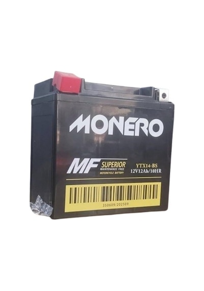 12 Volt 12ah Ytx14-bs 151 87 145 Dik Akü - Monero