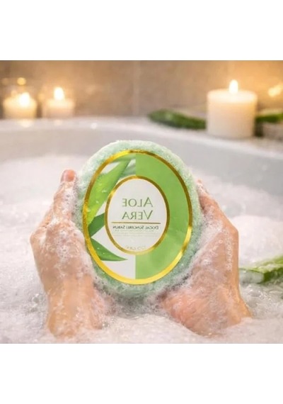 Aloe Vera Özlü Doğal Süngerli Sabun 120 G Acı Badem
