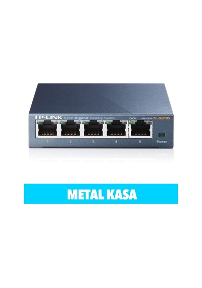 Tp Lınk Sg105 5 Port Gigabit Metal  Kasa Switch