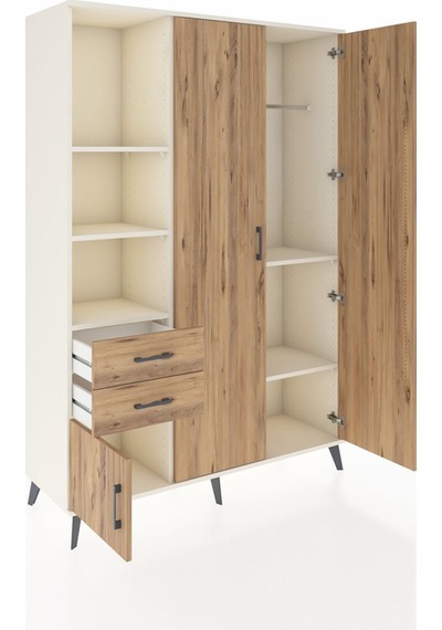 Hyperion Dolap 5 Raflı 2 Çekmeceli Tek Askılı 132x44x195 Aytaşı-çam/çam Atlas Çam/atlas Çam - Aytası Hyperion Dolap 5 Raflı 2 Çekmeceli Tek Askılı 132x44x195 Aytaşı-çam/çam Atlas Çam/atlas Çam - Aytası