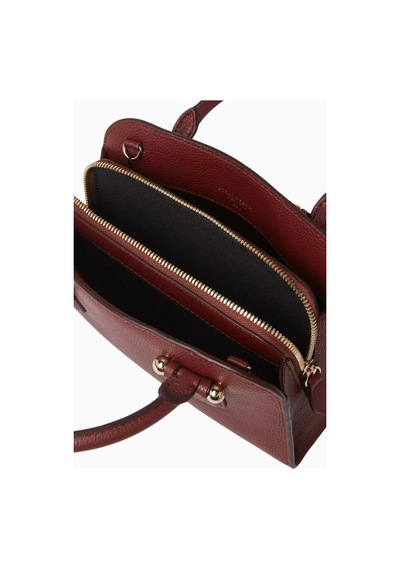 Strathberry Mini Georgia Tote Çanta Burgundy Oxblood, Şık Ve Işlevsel Omuz Çantası Bordo