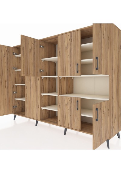 Hyperion Dolap 13 Raflı 7 Kapaklı 220x44x163 Çam-çam/aytaşı Atlas Çam/aytası - Atlas Çam Hyperion Dolap 13 Raflı 7 Kapaklı 220x44x163 Çam-çam/aytaşı Atlas Çam/aytası - Atlas Çam