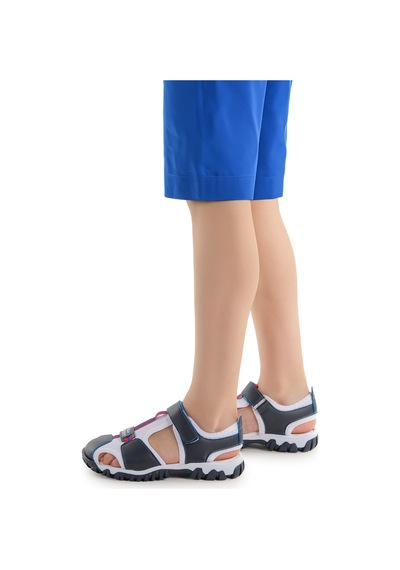 Kiko Kids Erkek Çocuk Sandalet Arz 2399 Lacivert - Beyaz - Kırmızı