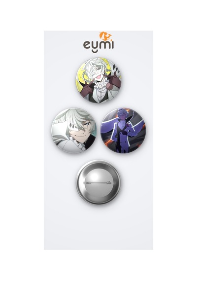 Bungou Stray Dogs Animesi Nikolai Gogol Anime 3'lü Metal Rozet Seti 58mm İğneli Buton Çanta Yaka Rozeti Çok Renkli