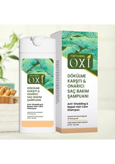 Oxi Natural Dökülme Karşıtı Yağlı Saç Şampuanı 300 Ml. Normal
