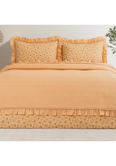 Schafer Home Chance Çift Kişilik Pike Takımı 4 Parça-açık Hardal Sarı