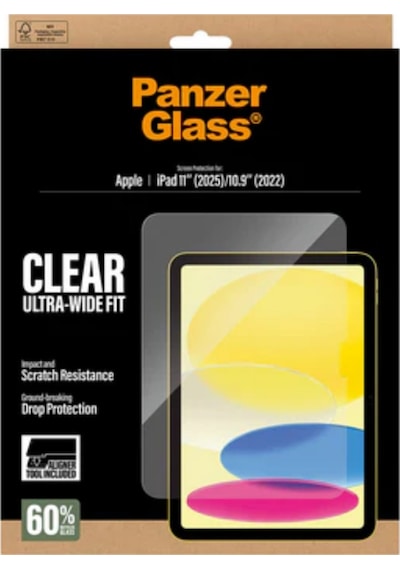 Panzerglass Apple Uyumlu iPad  11" 2025 10,9" 2022 Uygulama Aparatlı Uwf Ekran Koruyucu