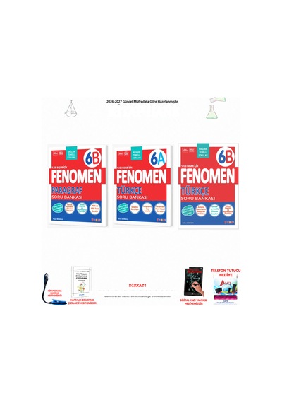 Fenomen 6. Sınıf Türkçe F6-099 6-099 3 Kitap Seti
