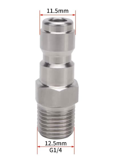 1/4'' Quick Plug Bağlantı Aparatı Köpük Aparatları Ve Kısa Tabancalar İle Uyumlu