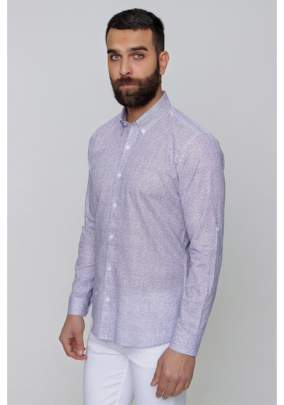 Efor G 1472 Slim Fit Beyaz Spor Gömlek Beyaz