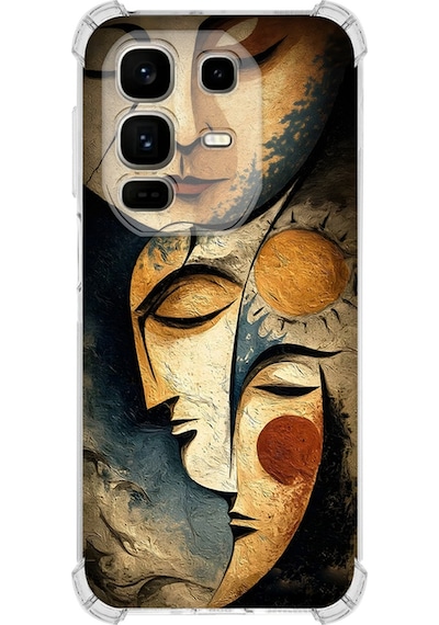 İnfinix Note 50 Pro İle Uyumlu Köşe Korumalı Kılıf Metamorfoz Berrak Rüya Tasarımlı Uv Baskılı Şeffaf