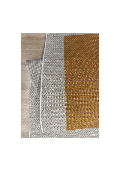 Lüks Sisal Makine Dokuması 8mm Dokuma Tabanlı Mutfak Balkon Halısı Hardal-gri Hardal-gri