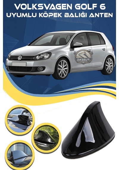 Volksvagen Golf 6 Uyumlu Oto Balık Sırtı Anten Elektrikli Köpekbalığı Balina Tavan Anteni