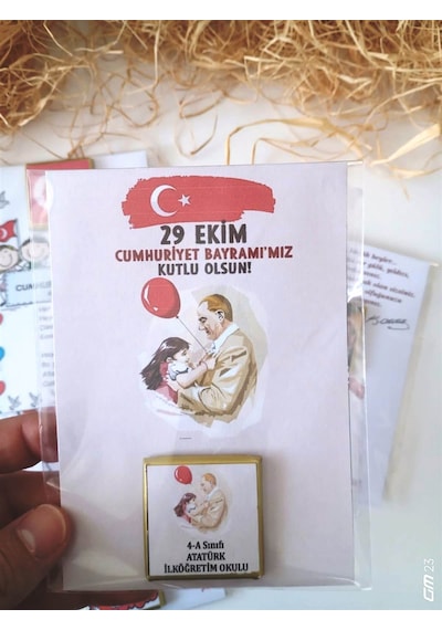 Farklı Market 29 Ekim Cumhuriyet Bayramı Çikolatası Hediyesi 20 Adet