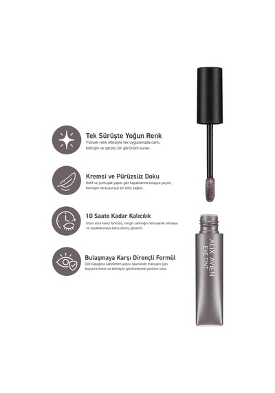 Uzun Süre Kalıcı Kremsi Likit Göz Farı - Eye Tint Creamy Sensation Eyeshadow 108 Amaranthine Silver