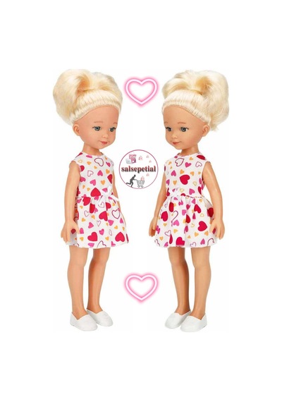 Büyük Boy Et Bebek 35cm Mina Kalpli Elbiseli Bebek Gerçekçi Mina Model Bebek 35cm