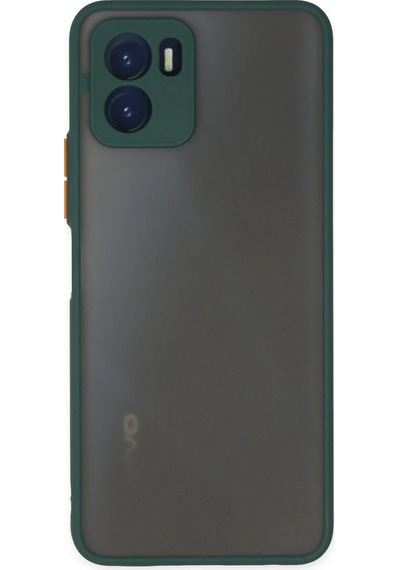 Uryport Vivo Y15s Kılıf Montreal Silikon Kapak - Yeşil