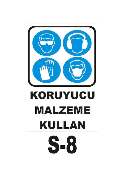 Pvc Dekota Uyarı - Ikaz Levhası Koruyucu Malzeme Kullan (44822750)