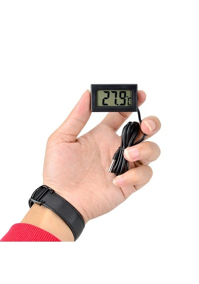 Dijital Termometre - Hassas Sıcaklık Ölçer, Lcd Ekran, Kablolu