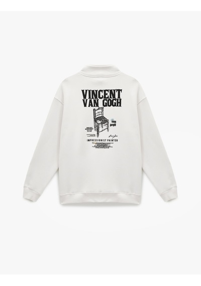 Koton Cepli Şardonlu Yarım Fermuarlı Lisanslı Van Gogh Baskılı Oversize Sweatshirt Beyaz 6wam70132mk Koton Cepli Şardonlu Yarım Fermuarlı Lisanslı Van Gogh Baskılı Oversize Sweatshirt Beyaz 6wam70132mk