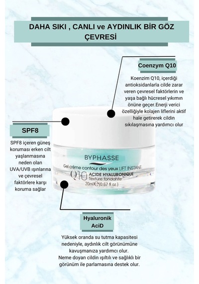 Byphasse Coenzym-Q10 ve Toparlayıcı Göz Kremi 20 ML