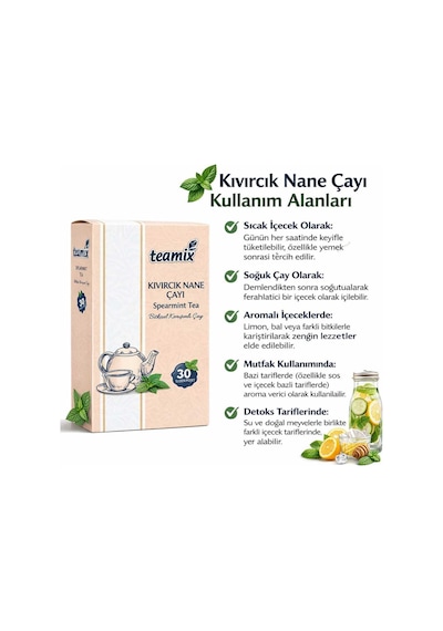 Kıvırcık Nane Çayı & Spearmint Tea 45 Gr 30 Süzen Poşet
