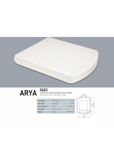 Nkp Duroplast Arya Yavaş Kapanan Klozet Kapak