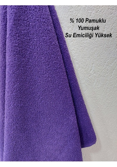 12'li Mor Kuaför Berber Havlusu 50 x 90 CM Profesyonel Saç Havlusu Ekonomik Set
