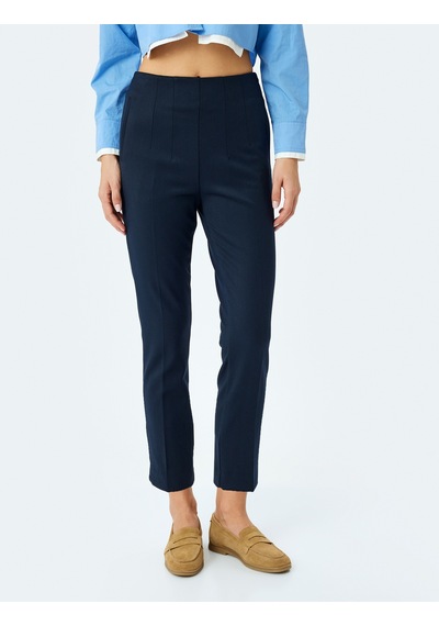 Koton Yandan Fermuar Kapamalı Yüksek Bel Slim Fit Cigarette Pantolon Lacivert 5sak40137uw Lacivert Koton Yandan Fermuar Kapamalı Yüksek Bel Slim Fit Cigarette Pantolon Lacivert 5sak40137uw Lacivert