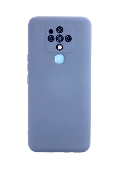 Jenerik Tecno Camon 16 Kılıf Nano İçi Kadife Silikon - Gri
