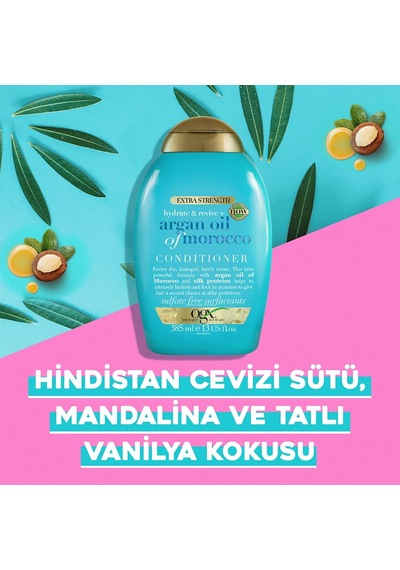 Ogx Ekstra Güçlü Nemlendirici Ve Canlandırıcı Argan Oil Of Morocco Sülfatsız Saç Kremi 1 X 385 Ml