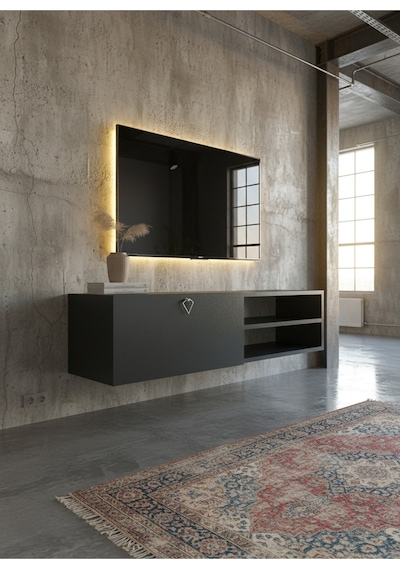 Resital Tv Ünitesi S1244-4 Antrasit Antrasit